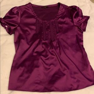 Satin purple limited dress shirt